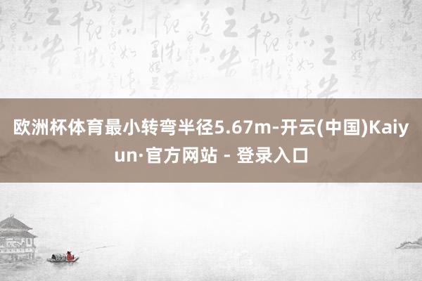 欧洲杯体育最小转弯半径5.67m-开云(中国)Kaiyun·官方网站 - 登录入口