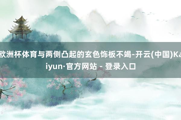 欧洲杯体育与两侧凸起的玄色饰板不竭-开云(中国)Kaiyun·官方网站 - 登录入口