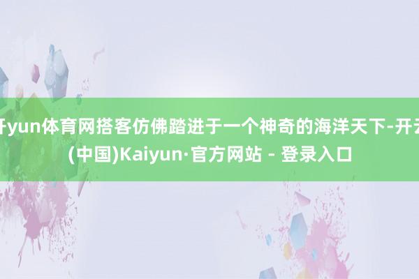 开yun体育网搭客仿佛踏进于一个神奇的海洋天下-开云(中国)Kaiyun·官方网站 - 登录入口