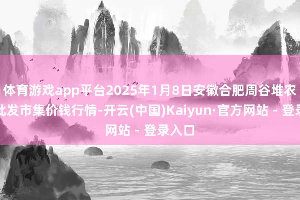 体育游戏app平台2025年1月8日安徽合肥周谷堆农居品批发市集价钱行情-开云(中国)Kaiyun·官方网站 - 登录入口