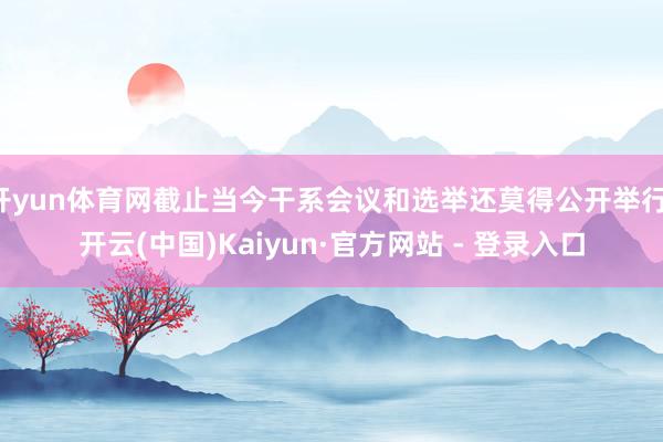开yun体育网截止当今干系会议和选举还莫得公开举行-开云(中国)Kaiyun·官方网站 - 登录入口